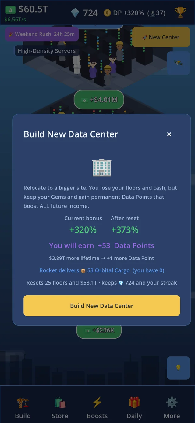 Build a new Data Center — relocate for a bigger bonus